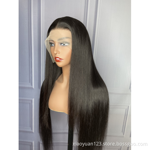 Mayqueen Wholesale Transparent HD Lace Silky Straight Human Hair Lace Frontal Wigs For Black Women Brazilian Virgin Hair wig